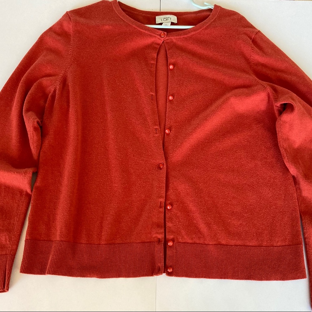 Ann Taylor Loft Women’s XL Orange Cardigan